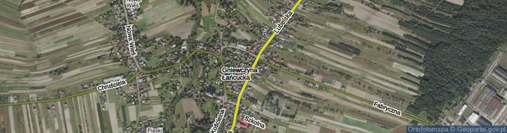 Zdjęcie satelitarne Gniewczyna Łańcucka ul.